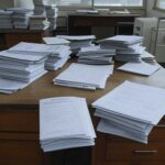 Hospital público em Brasília sob chuva, simbolizando crise na saúde agravada por lei de quarentena no DF.