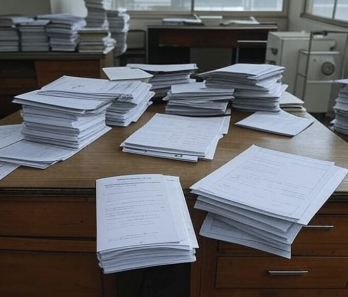 Hospital público em Brasília sob chuva, simbolizando crise na saúde agravada por lei de quarentena no DF.