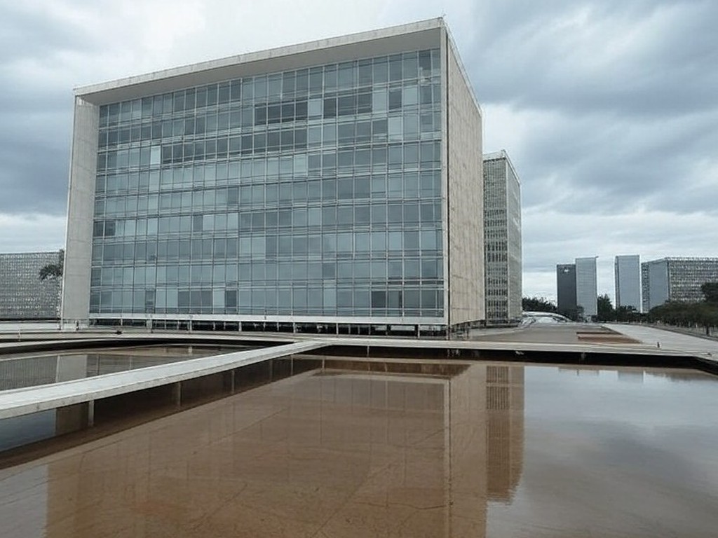 Edifício da CLDF em Brasília sob céu nublado, simbolizando lei que adiciona primeiros socorros como obstáculo em concursos do DF.