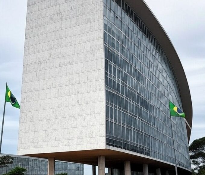 Fachada da Câmara Legislativa do DF com elementos de negligência no combate à hanseníase em Brasília.