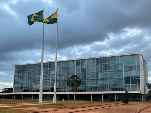 Vista do Palácio do Buriti em Brasília, simbolizando disputa acirrada pelo governo do DF em 2026.
