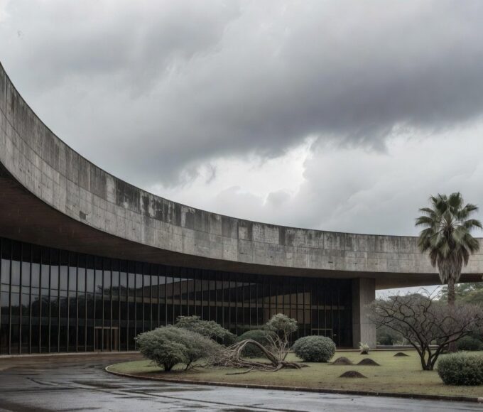 Fachada da Câmara Legislativa do DF sob céu nublado, simbolizando críticas por falhas em procuradorias contra abusos.