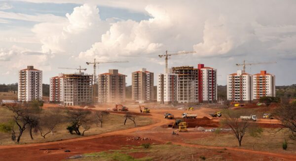 Complexo residencial Reserva do Parque com 7.020 apartamentos em construção no Distrito Federal, investimento de R$ 1 bilhão.
