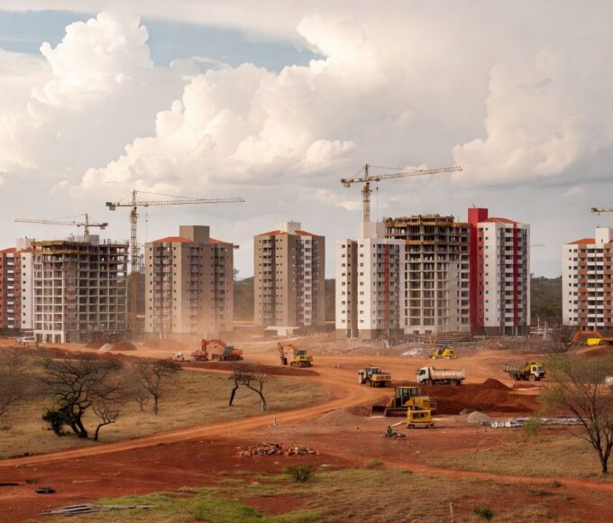 Complexo residencial Reserva do Parque com 7.020 apartamentos em construção no Distrito Federal, investimento de R$ 1 bilhão.