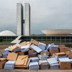 Vista ampla da Ceasa em Brasília com caixas de frutas, representando aprovação controversa de crédito de R$ 15 milhões pela CLDF.