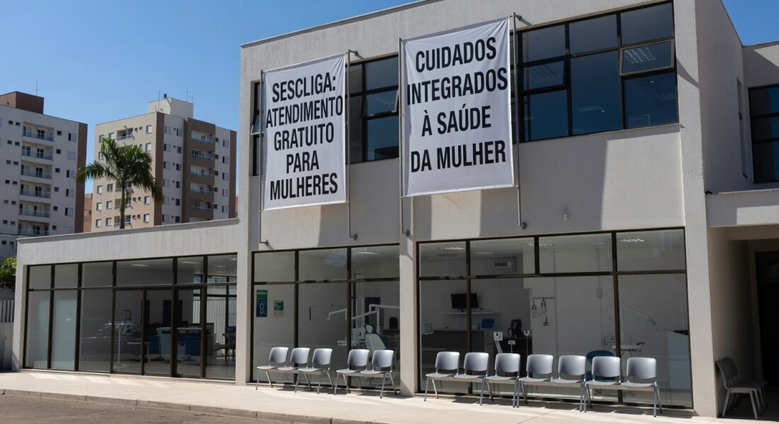 Centro de saúde do Sesc em Taguatinga com atendimentos gratuitos para mulheres em março.
