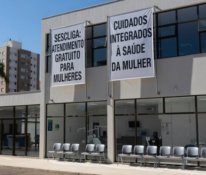 Centro de saúde do Sesc em Taguatinga com atendimentos gratuitos para mulheres em março.