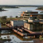 Ciclovia e obras hídricas inauguradas no DF, contrastando com negligência anterior em Brasília.