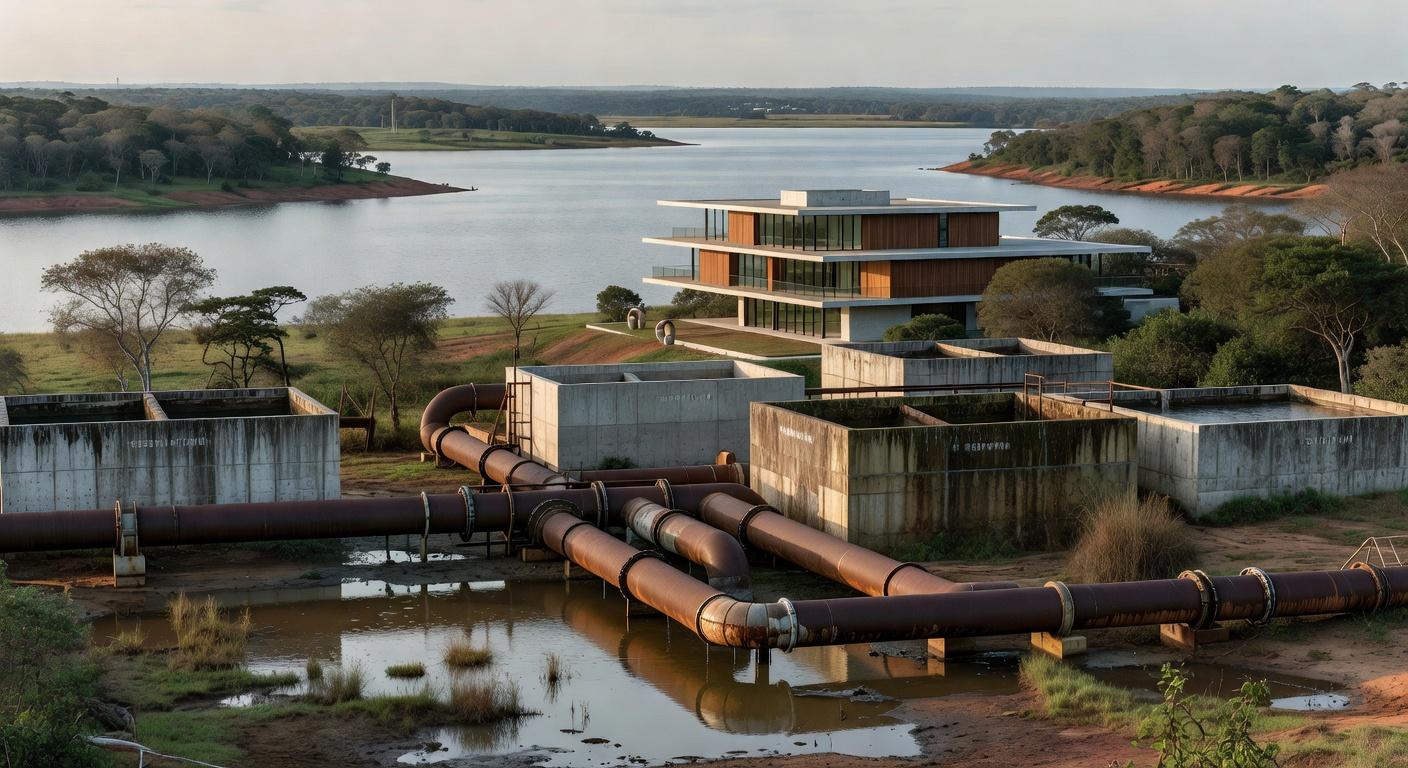 Ciclovia e obras hídricas inauguradas no DF, contrastando com negligência anterior em Brasília.
