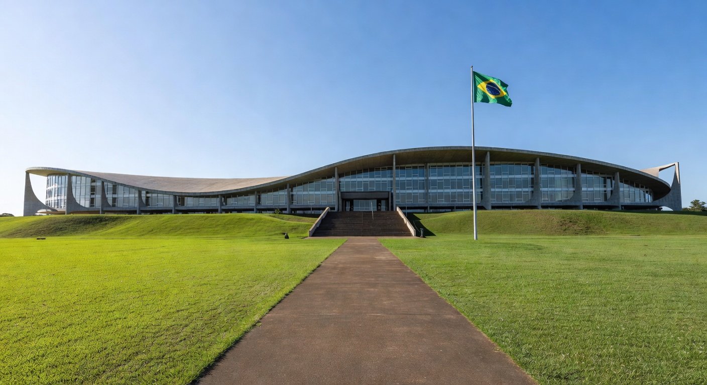 Edifício governamental em Brasília representando suspensão de portaria sobre salários de professores temporários no DF.