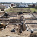 Canteiro de obras para novas creches no Recanto das Emas, Brasília