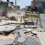 Calçadas destruídas por obras em Ceilândia e Taguatinga, Brasília