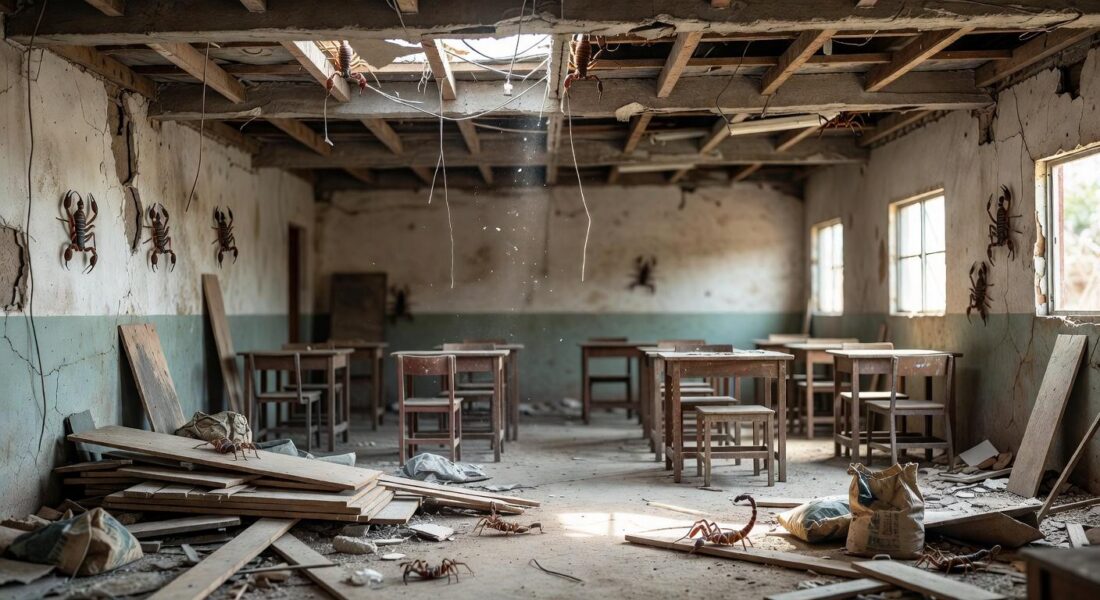 1 de 1 Escorpião em escola - Foto: Material cedido ao Metrópoles