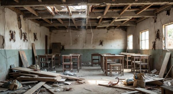 1 de 1 Escorpião em escola - Foto: Material cedido ao Metrópoles