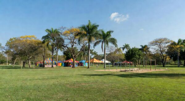 Parque em Taguatinga com estrutura para o evento Marotinga 2026