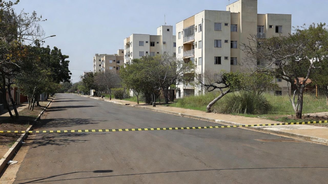 Rua em Taguatinga após discussão com tiroteio entre irmãos