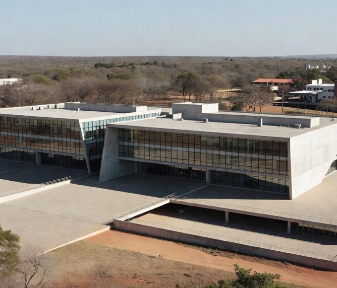 Edifício CAD-DF em Taguatinga durante ocupação gradual