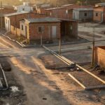 Área residencial em Ceilândia com deficiências estruturais de saneamento