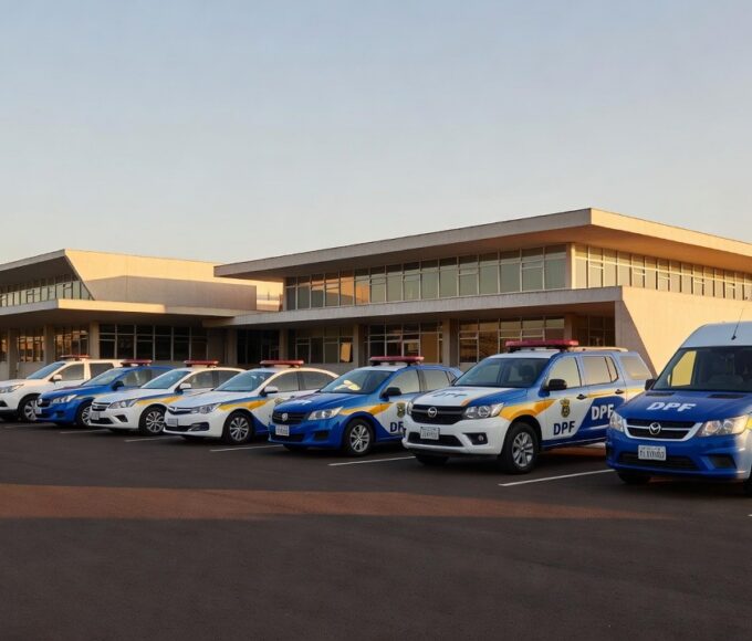 Fachada do Batalhão Valente da PMDF em Ceilândia, Brasília