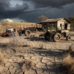 Paisagem rural brasileira com plantações representando empreendedorismo no campo