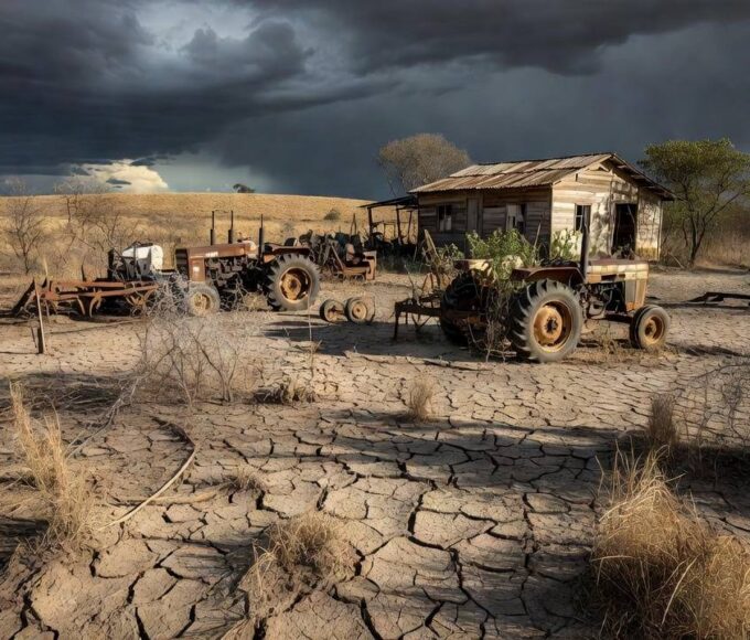 Paisagem rural brasileira com plantações representando empreendedorismo no campo