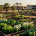 Jardim terapêutico em Brasília com vegetação do Cerrado aguardando regulamentação