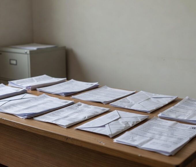 Contas de concessionárias e documentos sobre mesa na Câmara Legislativa do DF