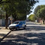 Viatura da Polícia Civil em Arniqueiras após prisões por roubos com arma de fogo