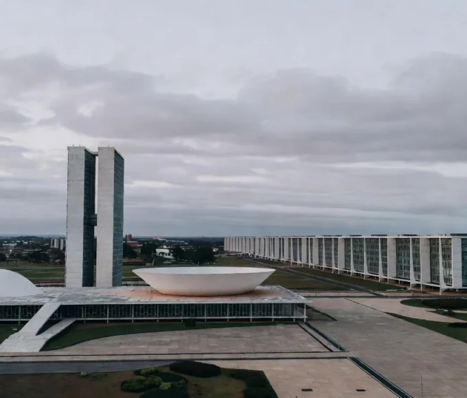 Vista de Brasília com Congresso Nacional, legado de Lucio Costa