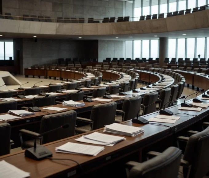 Câmara Legislativa do DF com portas fechadas em Brasília