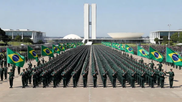 No desfile do ano passado, soberania também foi um dos temas explorados pelo governo Ricardo Stuckert / PR - 07.09.2025