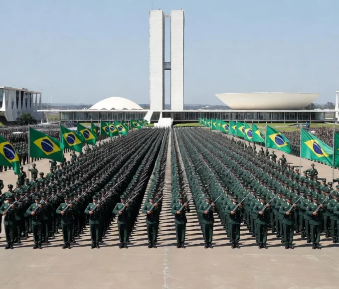No desfile do ano passado, soberania também foi um dos temas explorados pelo governo Ricardo Stuckert / PR - 07.09.2025