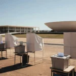 Posto de votação em Brasília durante eleições sem lei seca no Distrito Federal