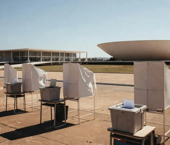 Posto de votação em Brasília durante eleições sem lei seca no Distrito Federal